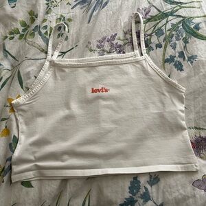 Levi's White Crop Top